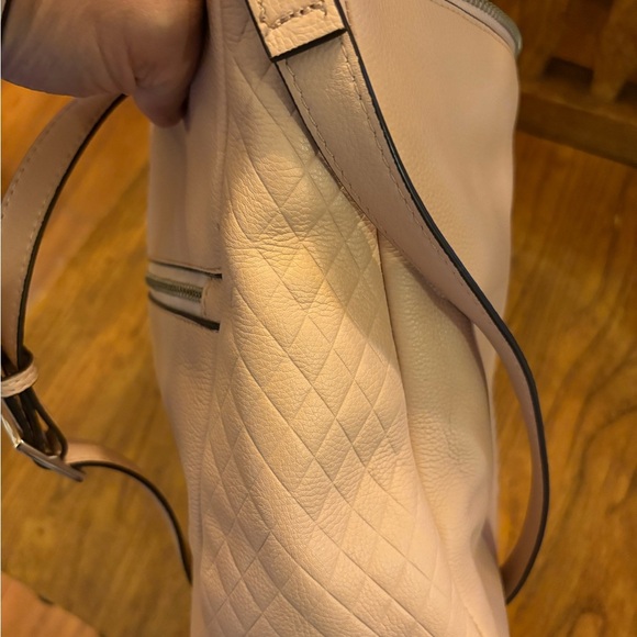 Vera Bradley Pink Sands Carry-All Quilted Leather Crossbody Handbag - Picture 10 of 12